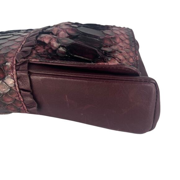 LAI Real Python Skin Leather Clutch - Picture 8 of 13
